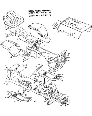 Body parts assembly