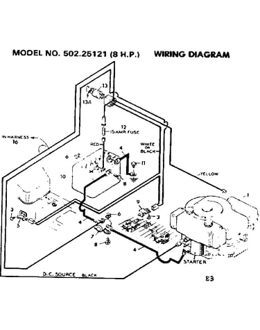 Wiring diagram 8 hp