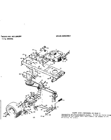 Drive assembly 11 hp.