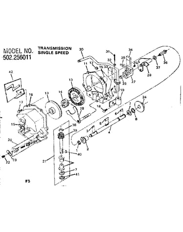 Transmission single speed