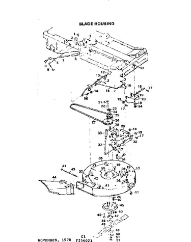 Blade housing