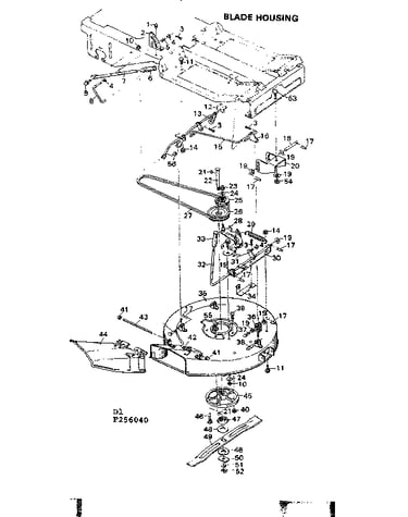 Blade housing