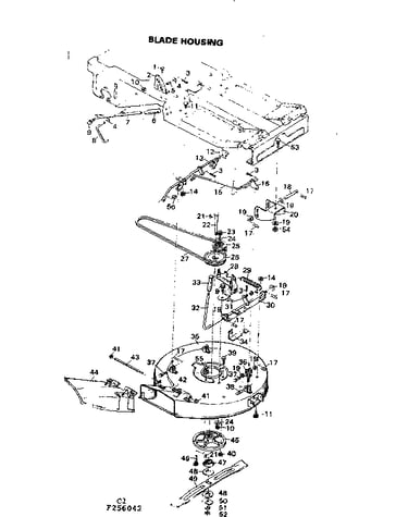 Blade housing