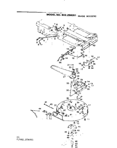 Blade housing