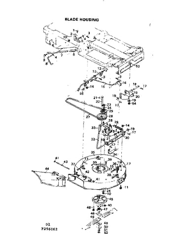 Blade housing