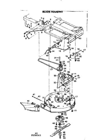 Blade housing