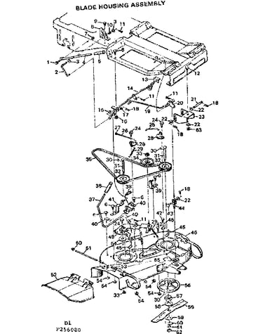 Blade housing assembly