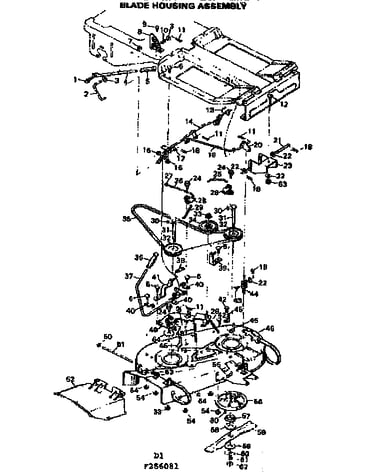 Blade housing assembly