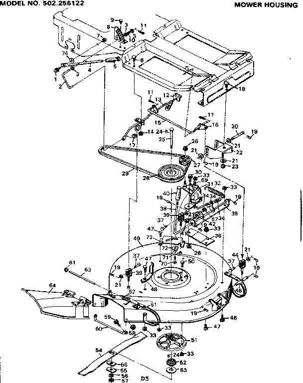 MOWER HOUSING