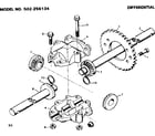 Craftsman 502256134 differential diagram