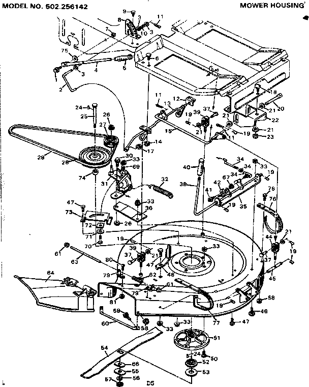 MOWER HOUSING