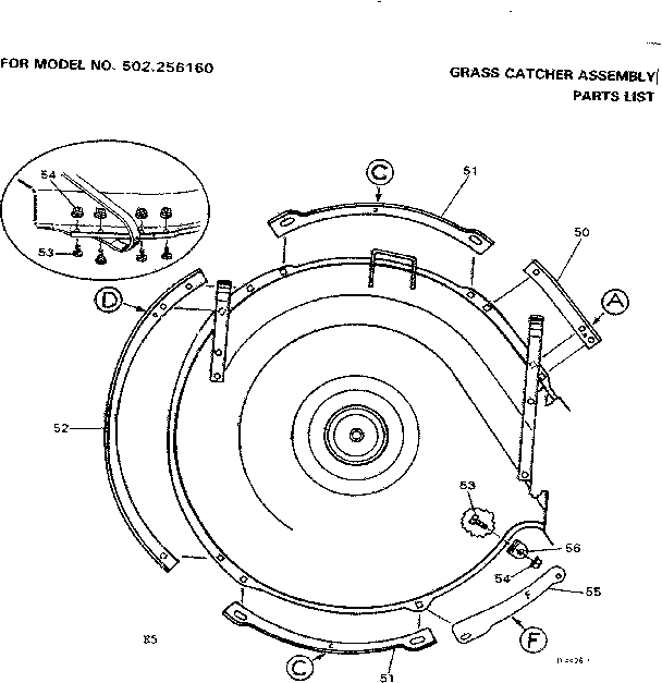 Grass catcher assembly
