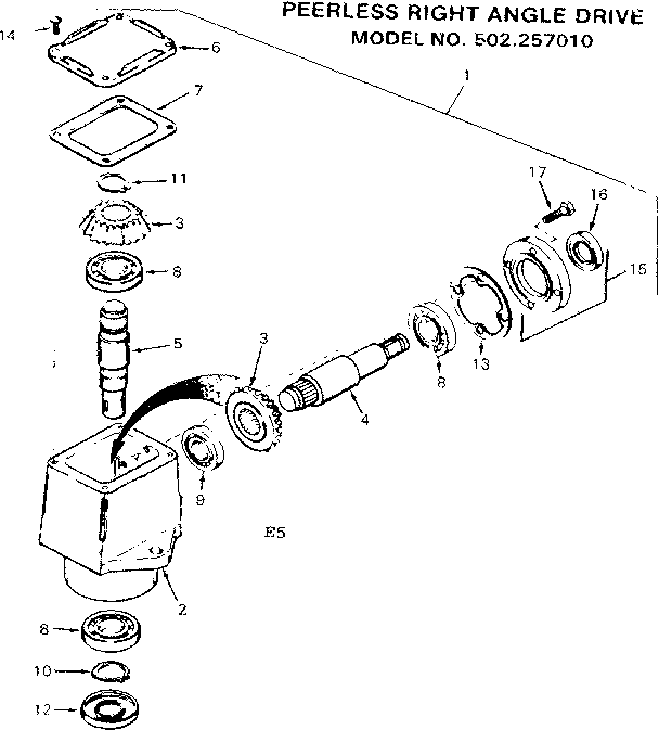 Peerless right angle drive