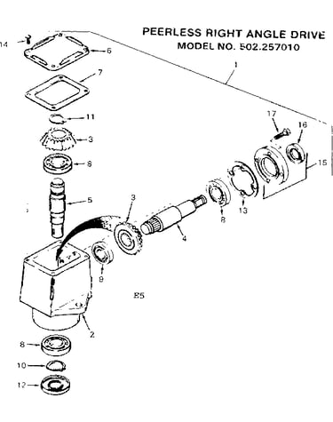 Peerless right angle drive