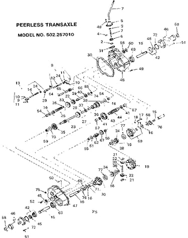 Peerless transaxle