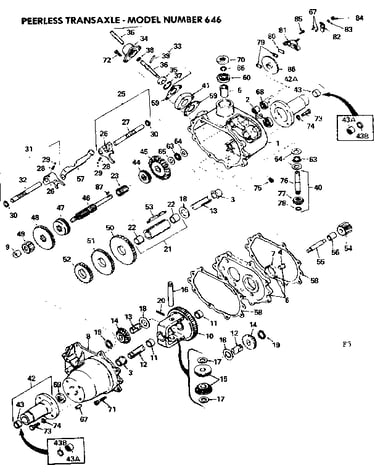 8 lawn tractor/peerless transaxle model 646
