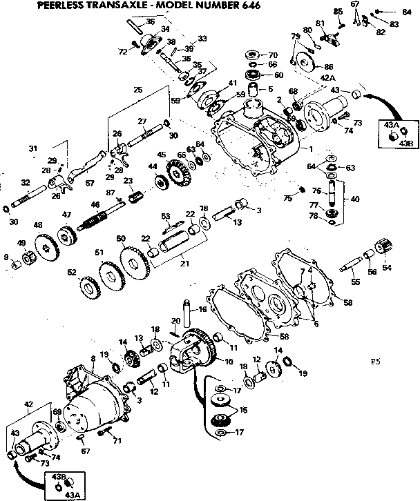 10 lawn tractor/peerless transaxle