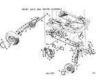 Craftsman 50281390 front axle and drive assembly diagram
