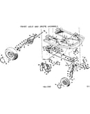 Front axle and drive assembly