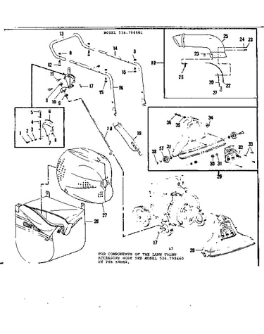 Bag and handle assembly