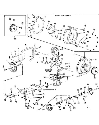Impeller and wheel assembly