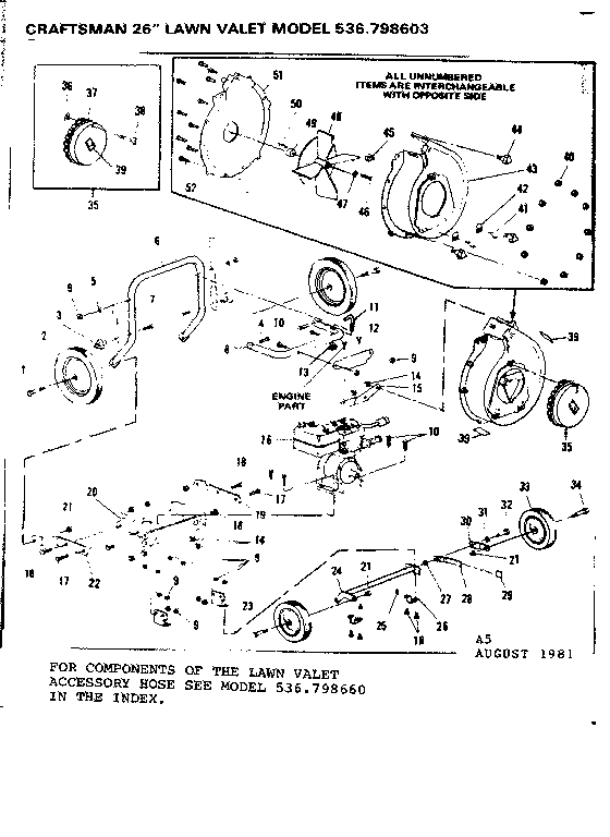 Impeller and wheel assembly