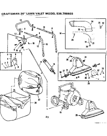 Bag and handle assembly