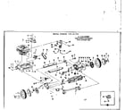 Craftsman 53681741 engine and reel assembly diagram