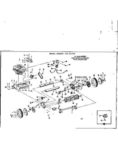 Engine and reel assembly