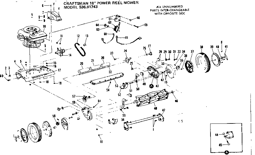 Engine and reel assembly
