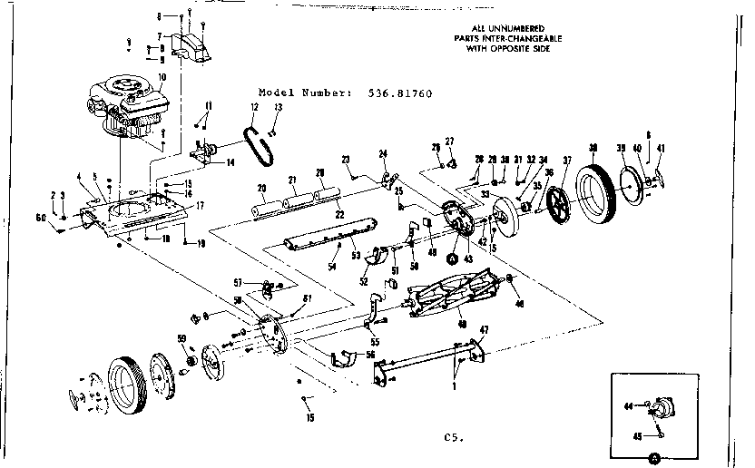 Engine and reel assembly