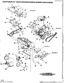 Auger housing  and engine assembly