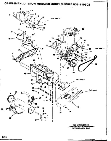 Auger housing  and engine assembly