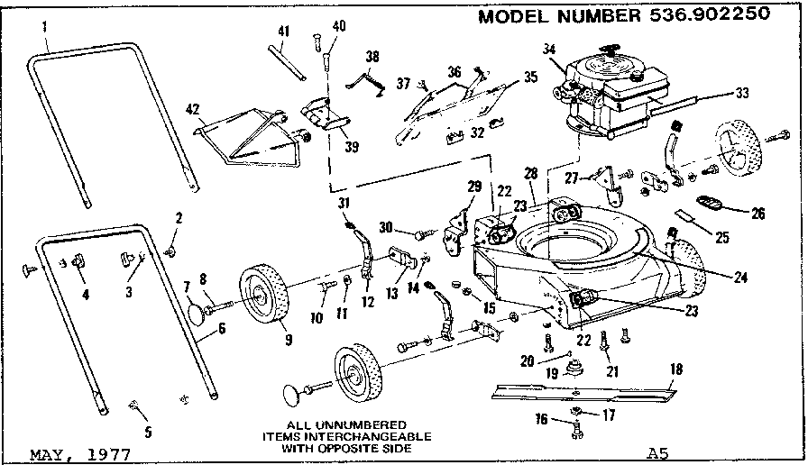 Unit repair parts