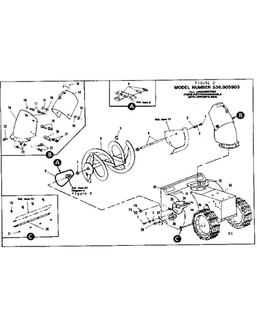 Chute and impeller assembly