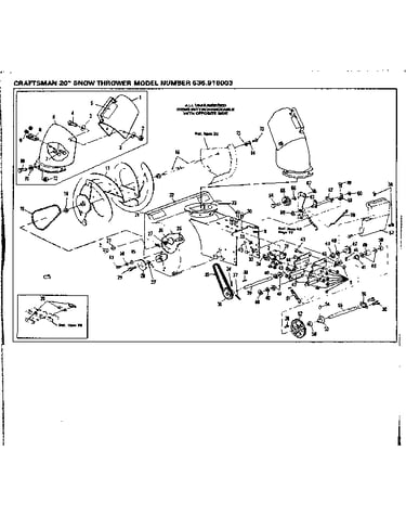 Chute and impeller