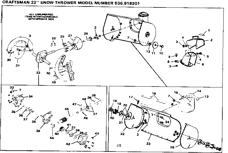 Auger housing assembly