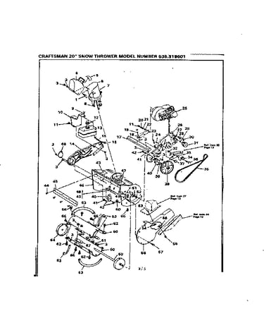Auger housing and engine