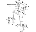 Craftsman 663913841 handle assembly diagram