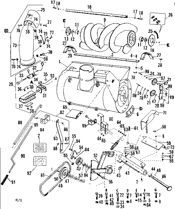 Auger housing assembly