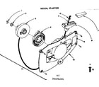 Tractor Accessories 667A181 recoil starter diagram