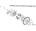Craftsman 13196901 differential and axle assembly diagram