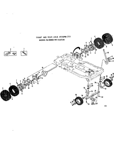 Front & rear axle assemblies
