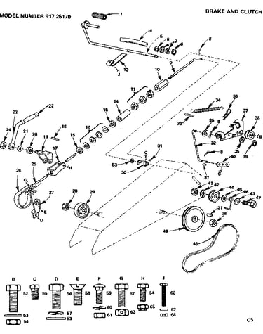 6 garden tractor/brake and clutch