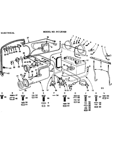 6 twin garden tractor/electrical