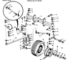 Craftsman 91725180 6 twin garden tractor/front axle diagram