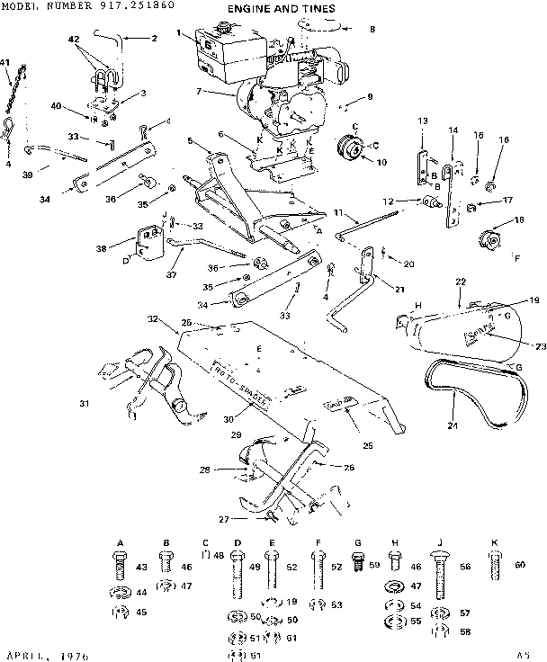 Engine and tines