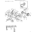 Craftsman 917251860 transmission and gauge wheels diagram