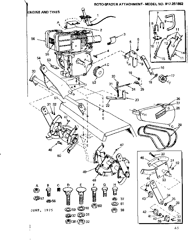 Engine and tines