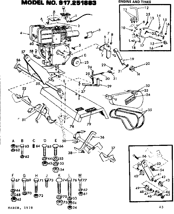 Engine & tines